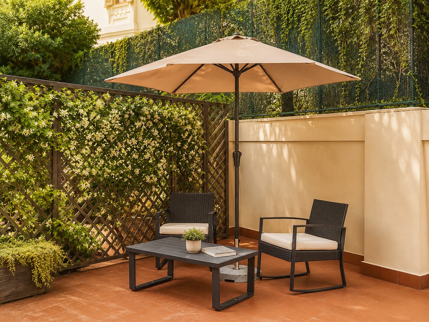 Spazio esterno per relax e lavoro